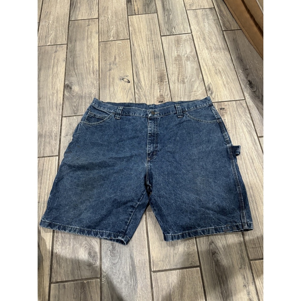 Wrangler Men's Carpenter Denim Shorts Size 40 Blue Regular Fit Workwear